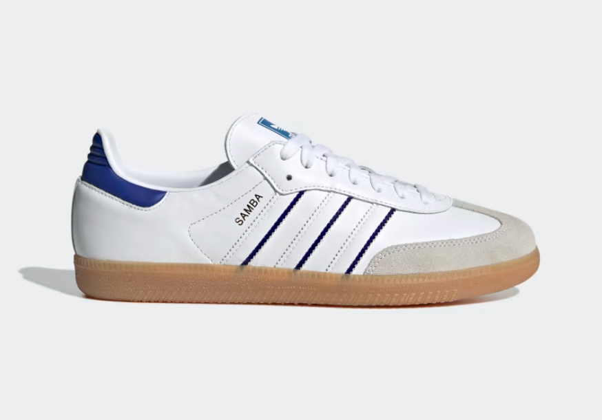 Adidas Originals Samba  Bianco Nuvola / Blu Lucido / Gomma