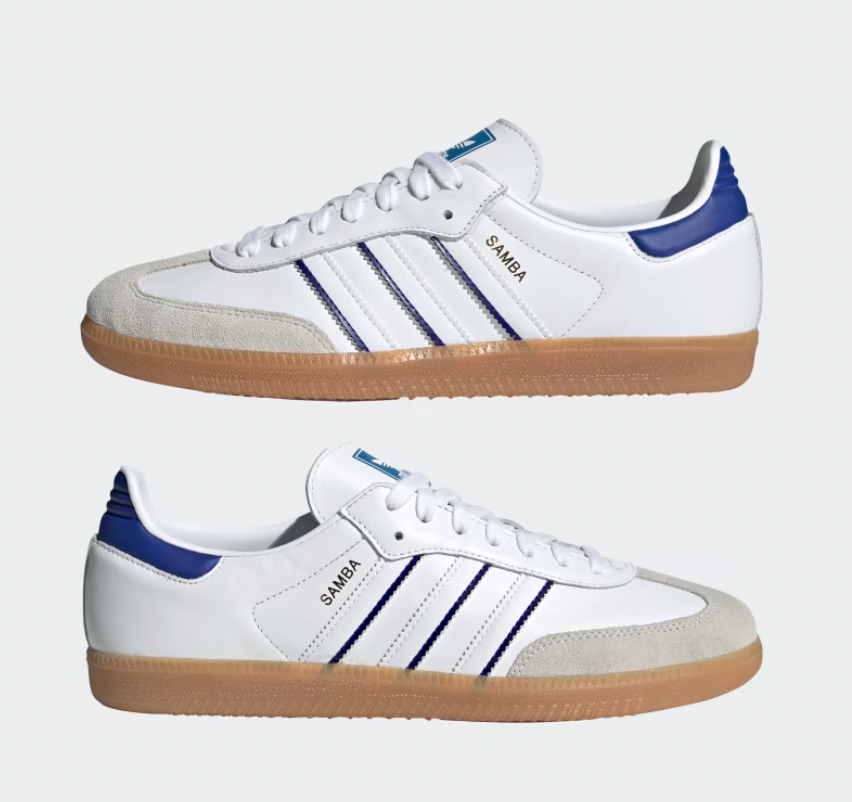 Adidas Originals Samba  Bianco Nuvola / Blu Lucido / Gomma