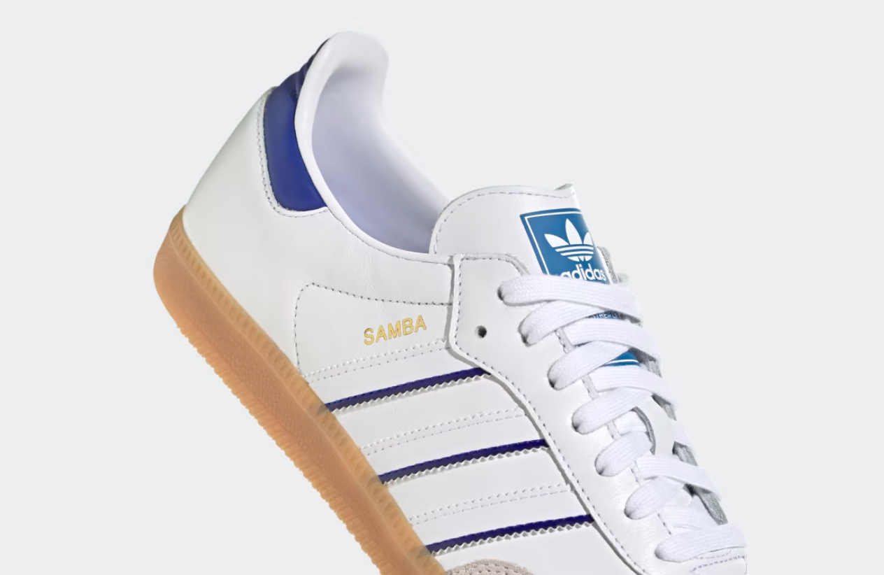 Adidas Originals Samba  Bianco Nuvola / Blu Lucido / Gomma